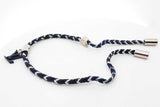 Louis Vuitton Braided Leather Friendship Charm Bracelet Eb0526exsa