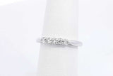 0.15cttw Diamond Ring In 18k White Gold 3 Grams Size 5.5 Eb0725lwxdu