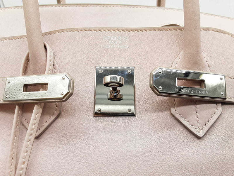 Hermes Birkin 35 Rose Dragee Pink Swift Palladium Handbag Do1025rxzxde