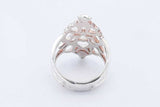 Tous Sterling Silver Shield Ring 6.3 Grams Size 7.5 Eb0424wsa