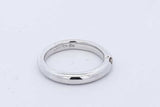 0.06ctw Diamond Ring In 14k White Gold 4.4 Grams Size 5.5 Eb0126orxde