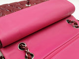 Chanel Classic Double Flap In Burgundy Quilted Patent Leather Fw0125wcxzdu