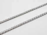 3.09 Cttw Lab-grown Diamond Sterling Tennis Necklace 6.2 Gram 17 In Fw0725irxdu