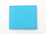 Gucci Gg Embossed Rubber-effect Bifold Wallet In Bright Splash Blue Fw0526ocrdu