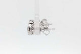 0.42cttw Diamond Stud Earrings In 14k White Gold 2.4 Grams Eb0926exsa