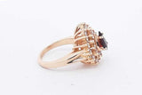 Diamond & Gemstone Ring In 14k Yellow Gold 7.3 Grams Size 5 Eb0826pxzsa