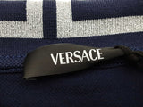 Gianni Versace Silver Baroque Collar Blue Polo Shirt Size Italian M Do0226erde