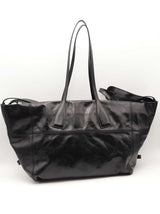 Balmain Track Shiny Leather Black Tote Bag Sd0725rzxsa