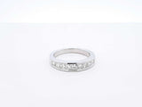 1.71 Cttw Diamond & 14k White Gold Channel Ring 4.7 Grams Size 7 Fw0925iwzdu