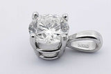 1.0ctw Diamond Pendant In 14k White Gold 0.8 Grams Eb0325cxzsa