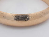 14k Yellow Gold Hinged Bangle Bracelet 19.1 Grams Eb0422lxxzsa