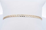10k Yellow Gold Curb Link Bracelet 2.7 Grams 8 Inch Eb0526llrde