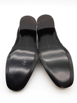 Alexander Mcqueen Black Glitter Loafers Size 40 Eb0526oxzde
