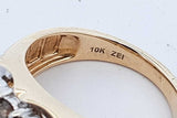 0.63cttw Diamond Ring In 10k Two Tone Gold 5.9 Grams Size 10 Eb0926wxzde