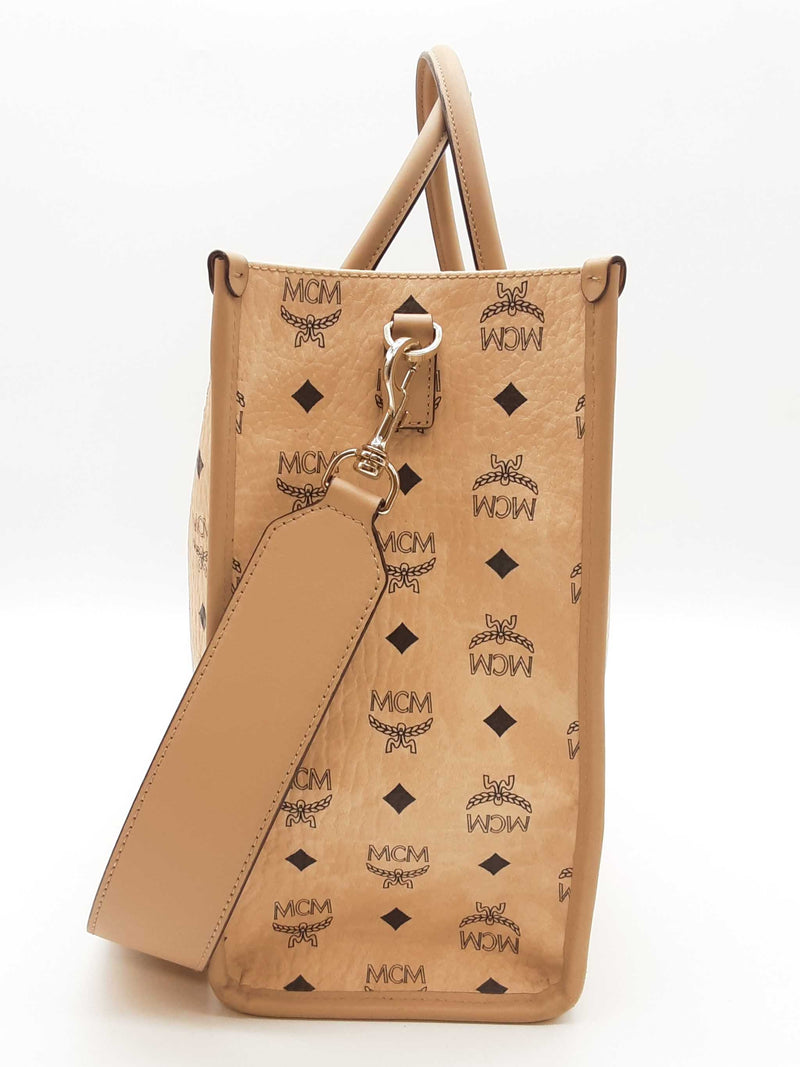 Mcm Munchen Visetos Monogram Tote Bag Sd1125ozxde