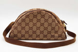 Gucci Gg Canvas Half Moon Pochette Shoulder Bag Eb0826wxzde