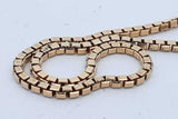 14k Yellow Gold Box Chain Necklace 31.2 Grams 24 Inch Eb0826orxzde