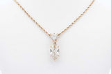 Approx. 1.0ctw Diamond Pendant Necklace 14k Yellow Gold 4g 18 Inch Eb0125loxzsa