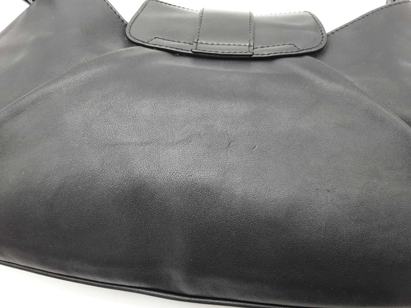 Christian Dior John Galliano Street Chic Black Leather Shoulder Bag Do0525orxde