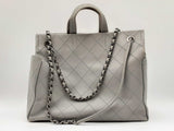 Chanel Neo Soft Grey Quilted Calfskin Leather Shopping Tote Sd0626lzxzdu