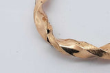 10k Yellow Gold Twist Hoop Earrings 4.1 Grams Eb0526lpxsa