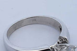 0.8ctw Diamond Solitaire Ring In 14k White Gold 4.6 Grams Size 6.5 Eb0426lxxzde