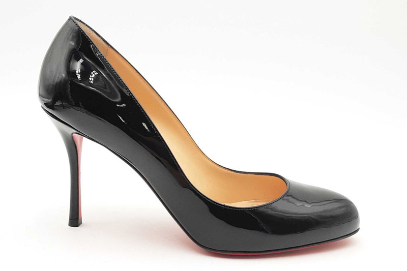 Christian Louboutin Black Patent Leather Heels Size 39 Eb0924lrxsa