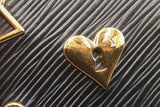 Louis Vuitton Black Epi Leather Love Lock Zippy Coin Purse Wallet Eb0626lcrdu