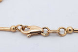 18k Yellow Gold Bead & Bar Bracelet 3.8 Grams 7 Inch Eb0326osxsa