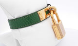 Hermes Kelly- Cadenas Watch With Green Leather Band Ebpxzdu 144030007238