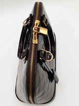 Louis Vuitton Alma Pm In Amarante Monogram-embossed Vernis Leather Fw0226rxzdu