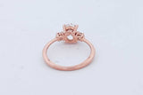 1.02cttw Diamond Ring In 14k Rose Gold 1.7 Grams Size 4.25 Eb0626lexzde