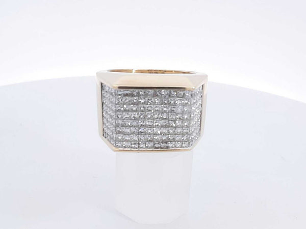 4.02 Cttw Diamonds 10k Yellow Gold 2.50g Ring Size 11 Aa0425lzxzsa