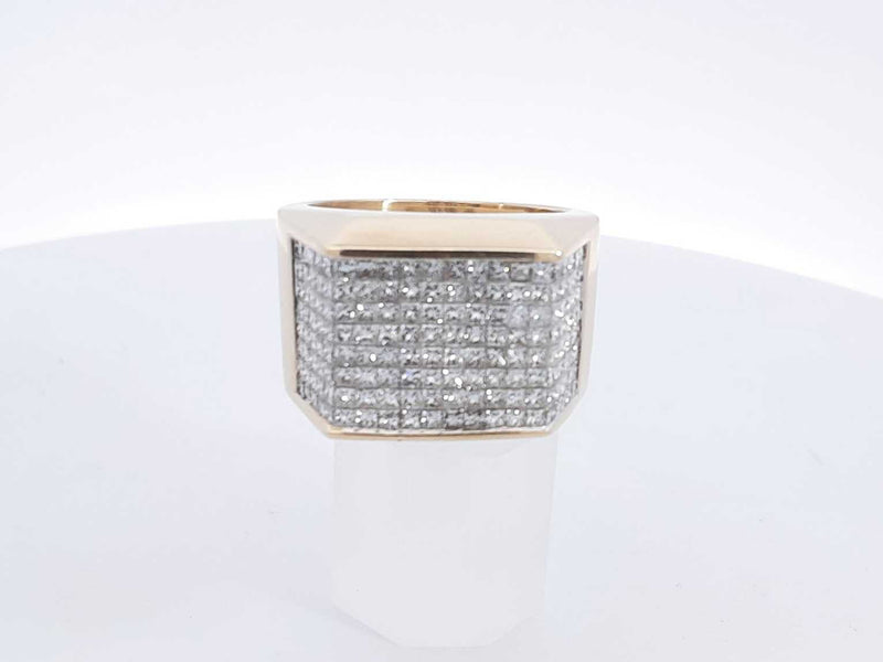 4.02 Cttw Diamonds 10k Yellow Gold 2.50g Ring Size 11 Aa0425lzxzsa