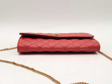 Versace Quilted Medusa Wallet On Chain Red Aa0125orzsa