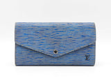 Louis Vuitton Sarah Wallet In "Blue Denim" Epi Leather Fw1026lordu