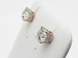 3.10 Cttw Lab Grown Diamonds 14k Wg 1.5g Push Back Stud Earrings Do0726rrxde