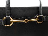 Gucci Bright Bit Convertible Black Leather Tote Bag Eb0126wxzsa