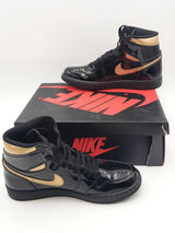 Nike Air Jordan 1 Retro High Patent Leather Sneakers Size 7.5 Eb1225ixsa