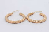10k Yellow Gold Hoop Earrings 1.7 Grams Eb0626crsa