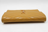 Yves Saint Laurent Grain De Poudre Chevron Quilted Wristlet Clutch Eb0726pxzdu