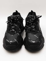 Balenciaga All Over Logo Triple S Sneakers Size 43 Eb0226wxzdu