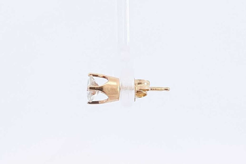 Approx. 0.4ctw Diamond Stud Earring In 14k Yellow Gold 0.5 Grams Eb1024lxzdu