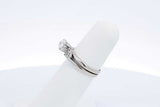 Approx. 0.6ctw Diamond Ring In 14k White Gold 3.6 Grams Size 5 Eb1224pxzdu