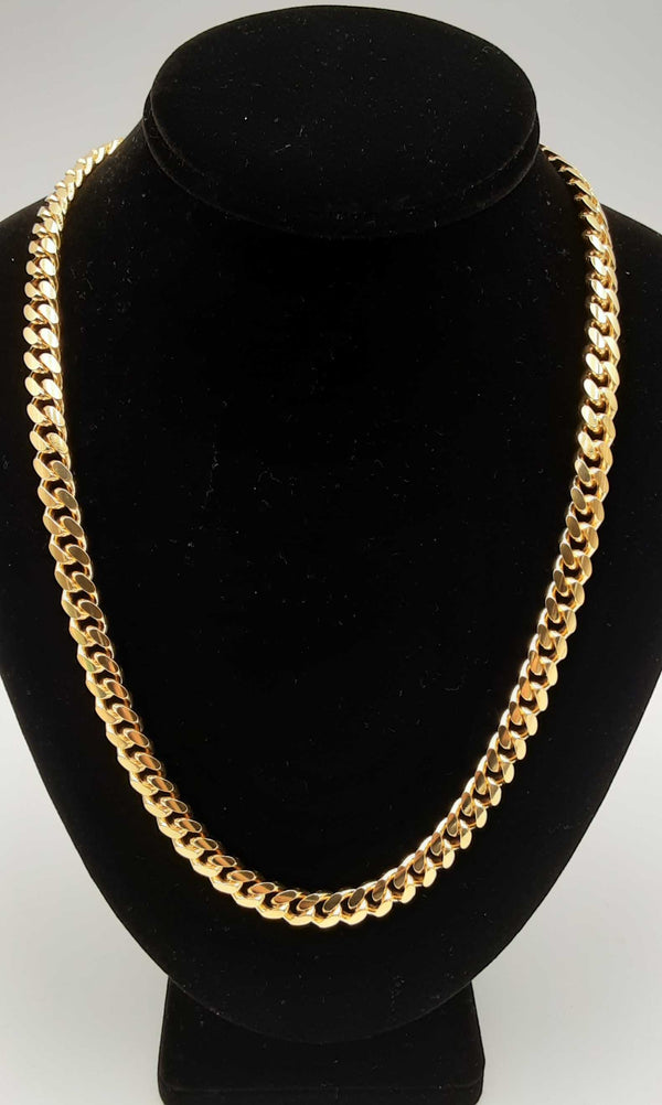 Sterling Silver 88.1g Cuban Link Chain Necklace 22 In Dolcosa 144010035852