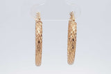 10k Yellow Gold Hoop Earrings 1.7 Grams Eb0626crsa