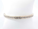2.2 Cttw Diamond & 14k Yellow Gold Tennis Bracelet 23g 7.5 Inch Fw0526owxdzdu