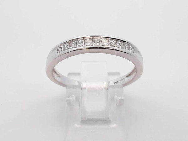 0.55 Cttw Diamond & 14k White Gold Ring 3.6 Grams Size 10.25 Fw1224wpxdu