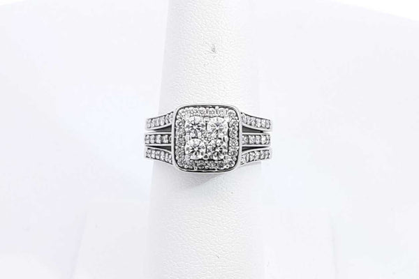 Approx. 0.82ctw Diamond Ring In 14k White Gold 6.8 Grams Size 6 Eb1124wcrsa