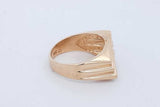 14k Yellow Gold Nugget Ring 8.4 Grams Size 10 Eb0826ixzde